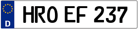 Trailer License Plate